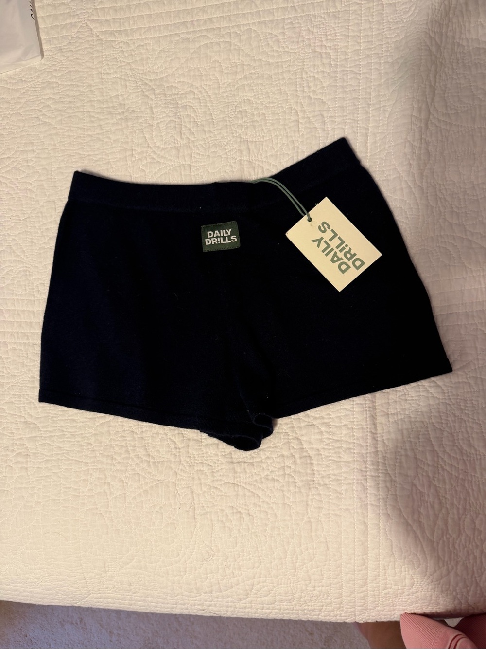 Daily Drills Cashmere Micro Shorts Navy